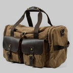 Vanguard | Leather Duffle Bag with 36.5L Capacity & Organized Storage | Durable Waxed Canvas for Stylish Travel