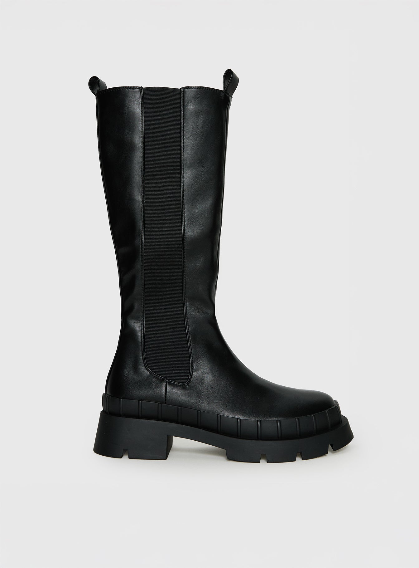 Vegan Leather Knee High Boots for Women with Platform Base | Stylish Long Boots for Eco-Friendly Comfort