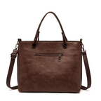 Vegan Leather Tote Bag with Structured Design | Stylish Handbag for Everyday Use