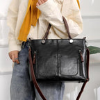Vegan Leather Tote Bag with Structured Design | Stylish Handbag for Everyday Use