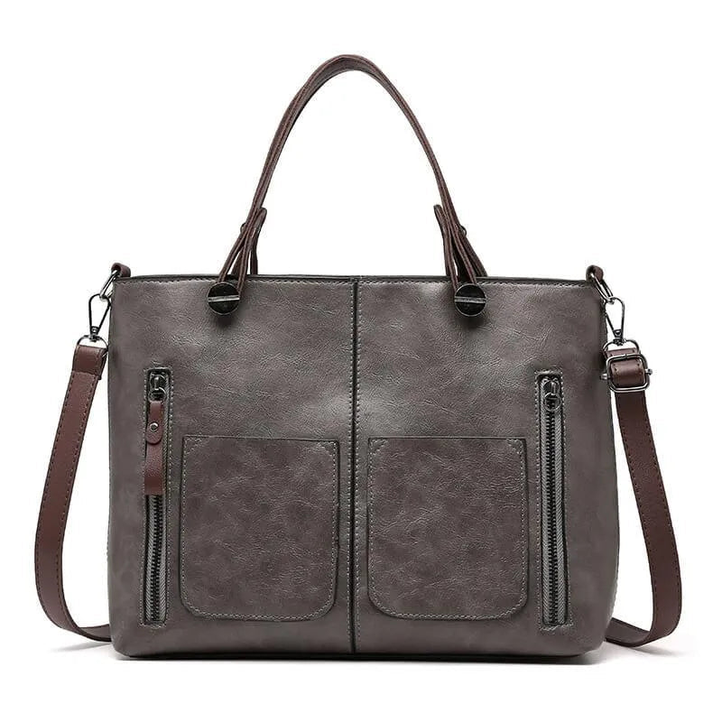 Vegan Leather Tote Bag with Structured Design | Stylish Handbag for Everyday Use