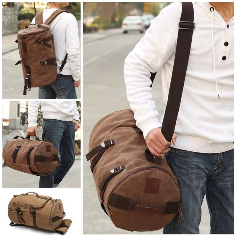 Versatile Canvas Duffle Bag | Men's Duffle Bag with Large Capacity & Dual Carry Options | Stylish Travel Companion for Everyday Use