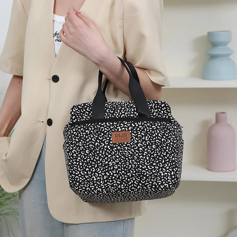 Versatile Insulated Lunch Bag – Durable Nylon with Large Capacity...