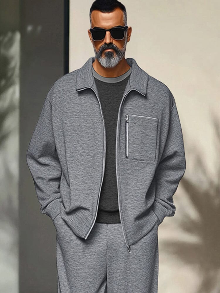 Versatile Women's Athleisure Set | Zip-Up Jacket & Adjustable Pants for All-Day Comfort