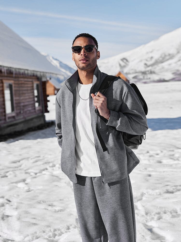 Versatile Women's Athleisure Set | Zip-Up Jacket & Adjustable Pants for All-Day Comfort