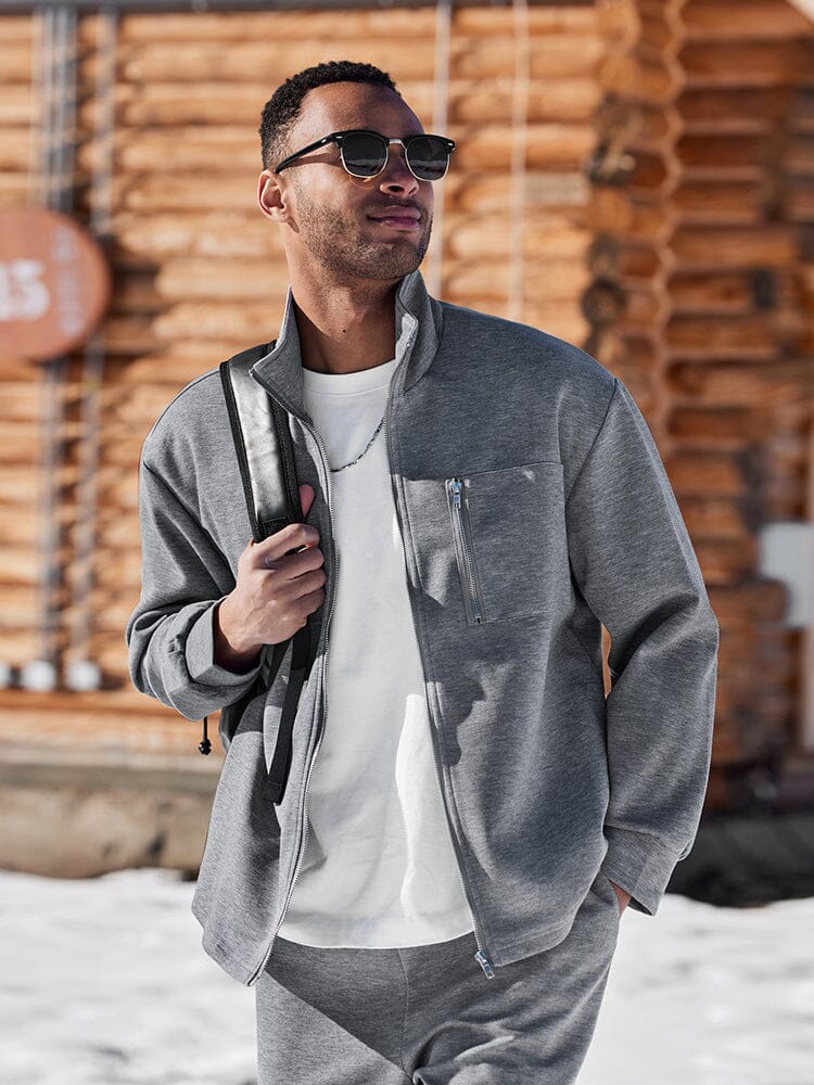 Versatile Women's Athleisure Set | Zip-Up Jacket & Adjustable Pants for All-Day Comfort
