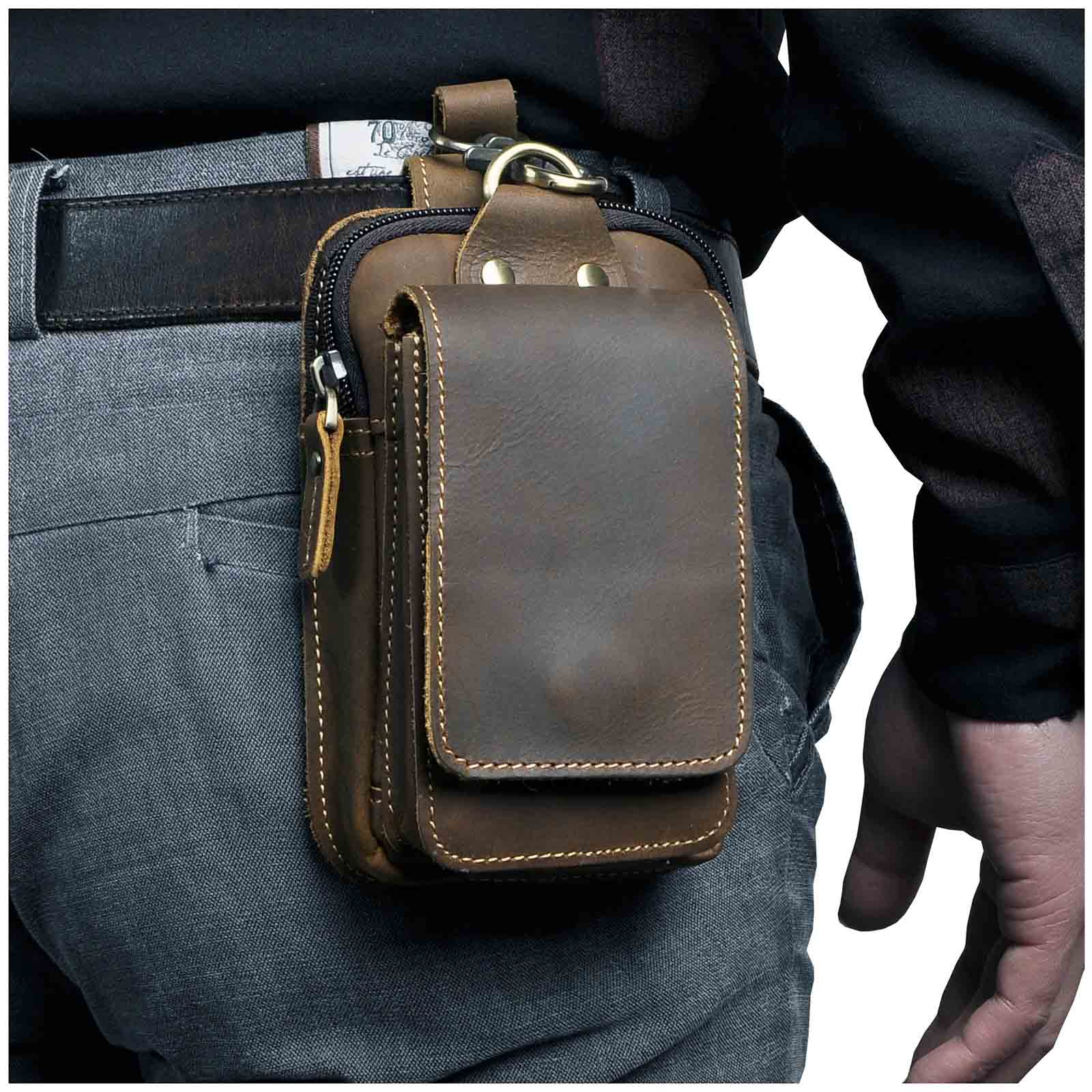 Vexton | Men's Waist Bag with Adjustable Strap & Durable Leather Design | Stylish Carrying Solution for Everyday Essentials