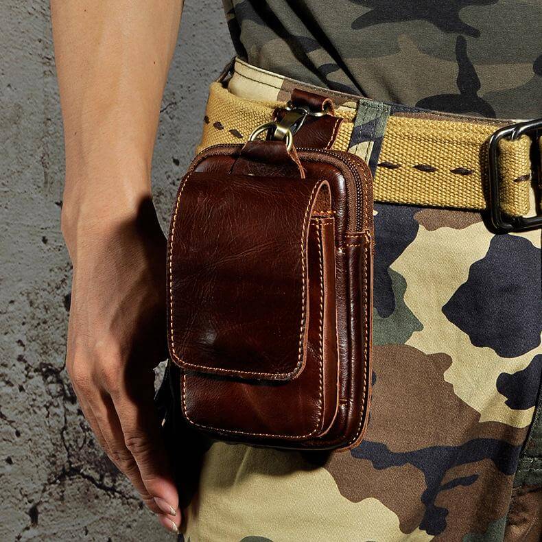 Vexton | Men's Waist Bag with Adjustable Strap & Durable Leather Design | Stylish Carrying Solution for Everyday Essentials