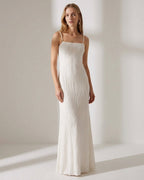Vivienne Cord | Water Ripple Cami Dress White