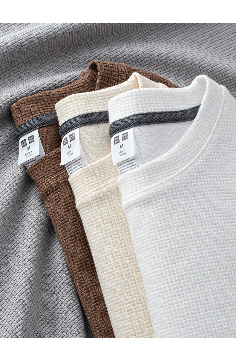 Waffle Knit Hoodie with Front Kangaroo Pocket | Soft & Breathable Layer for Ultimate Comfort