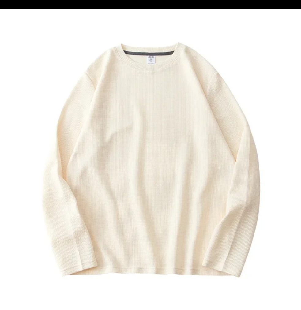 Waffle Knit Hoodie with Front Kangaroo Pocket | Soft & Breathable Layer for Ultimate Comfort