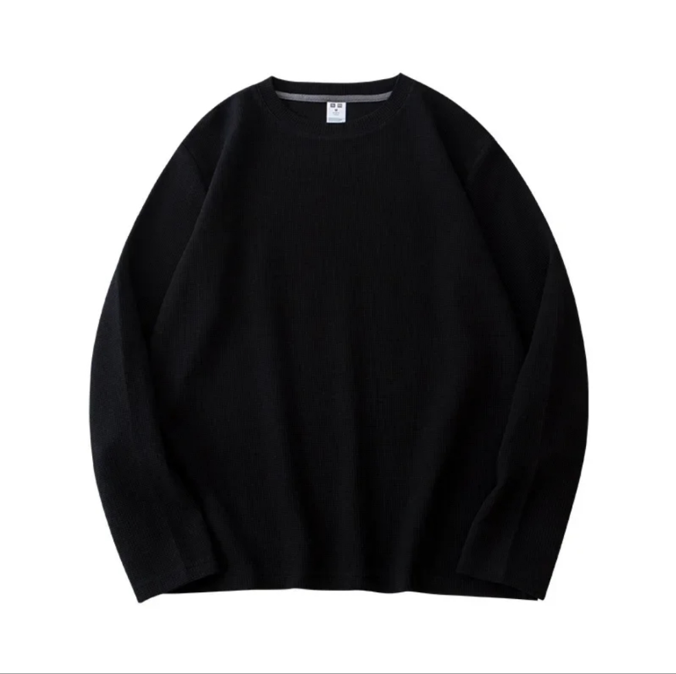 Waffle Knit Hoodie with Front Kangaroo Pocket | Soft & Breathable Layer for Ultimate Comfort
