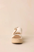Women's Warm Breeze Ivory Espadrille Platform Sandals | Heel measures 2.25" 6