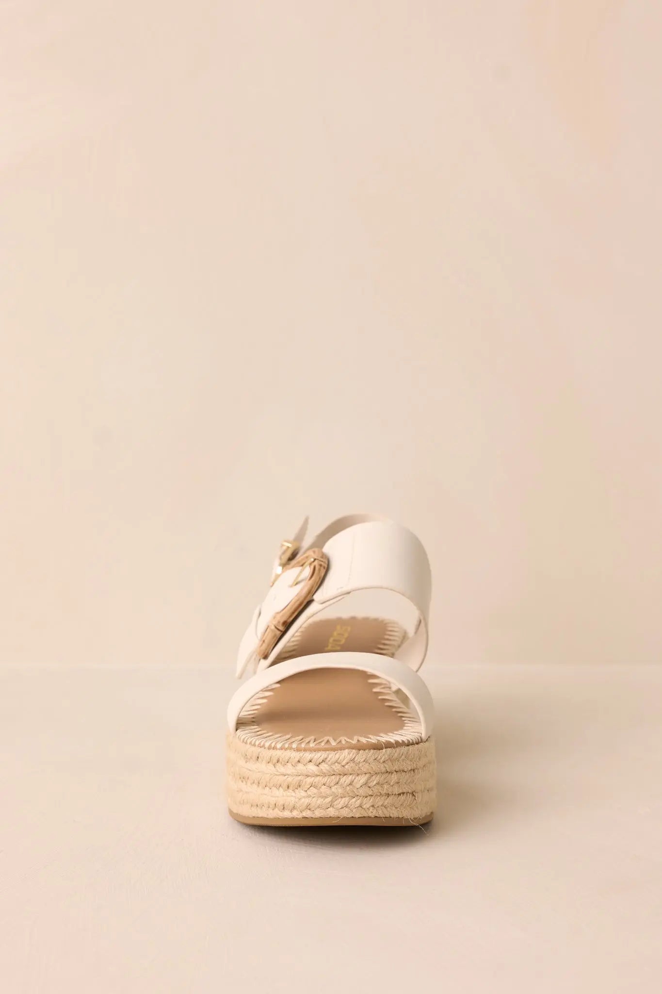 Women's Warm Breeze Ivory Espadrille Platform Sandals | Heel measures 2.25" 6