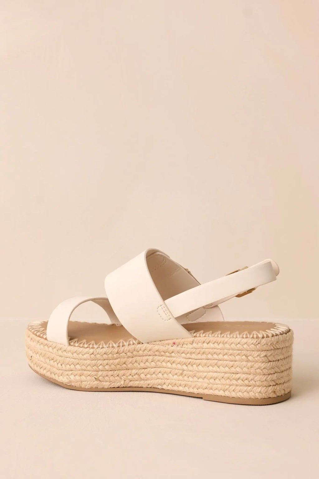 Women's Warm Breeze Ivory Espadrille Platform Sandals | Heel measures 2.25" 7