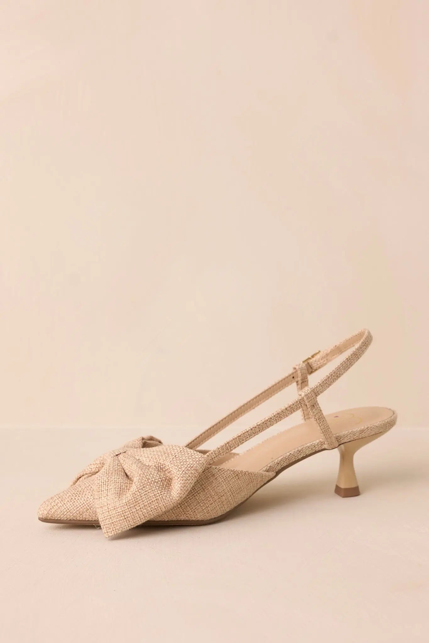 Women's Wildest Dreams Raffia Pointed Toe Kitten Heels | Heel measures 2.25" 4