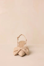 Women's Wildest Dreams Raffia Pointed Toe Kitten Heels | Heel measures 2.25" 5
