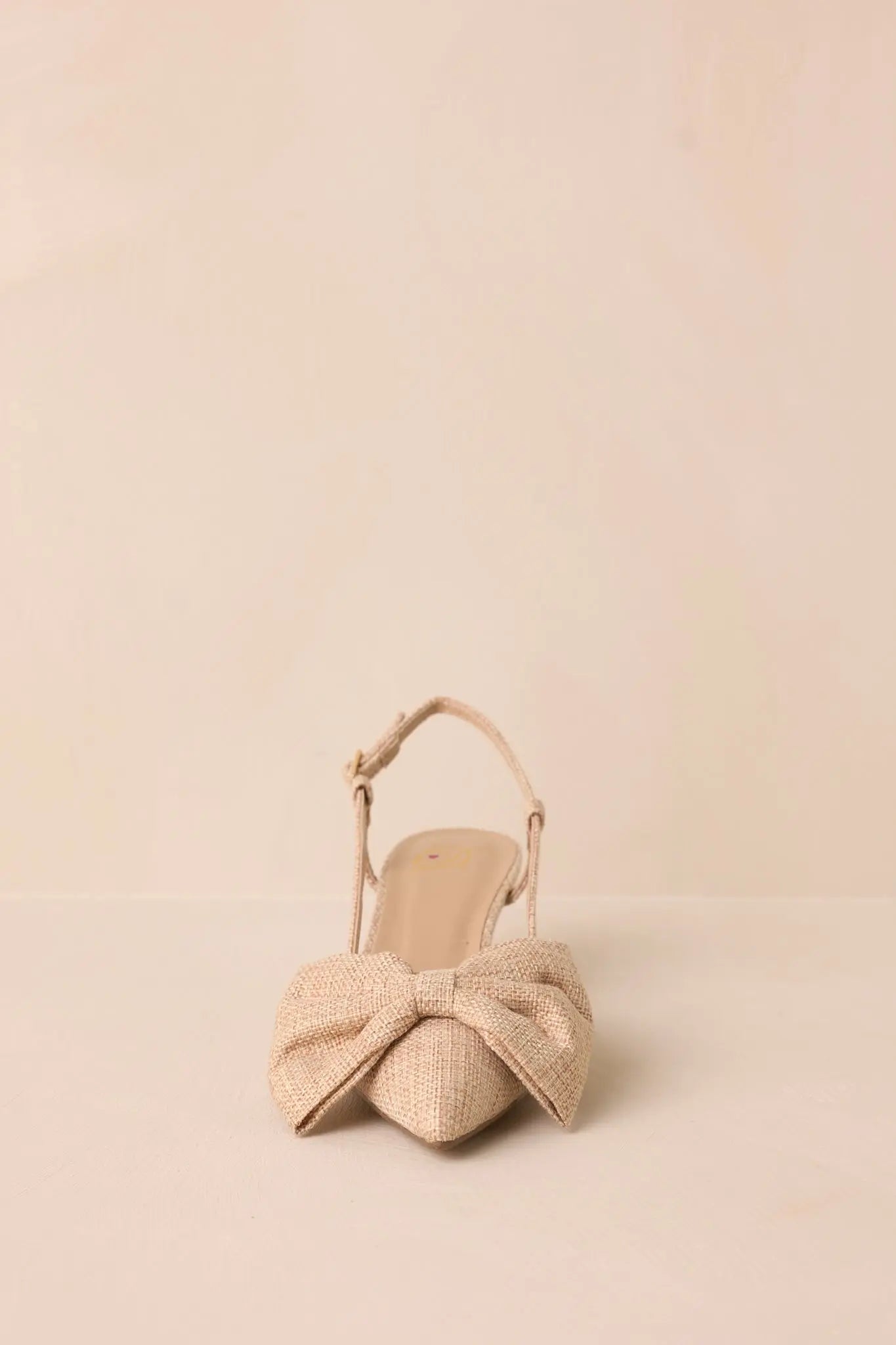 Women's Wildest Dreams Raffia Pointed Toe Kitten Heels | Heel measures 2.25" 5