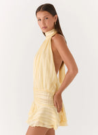 Women's Willow Collection | Women's Chiffon Mini Dress with Halter Neckline | Flattering Fit for Summer Events | Halter  2