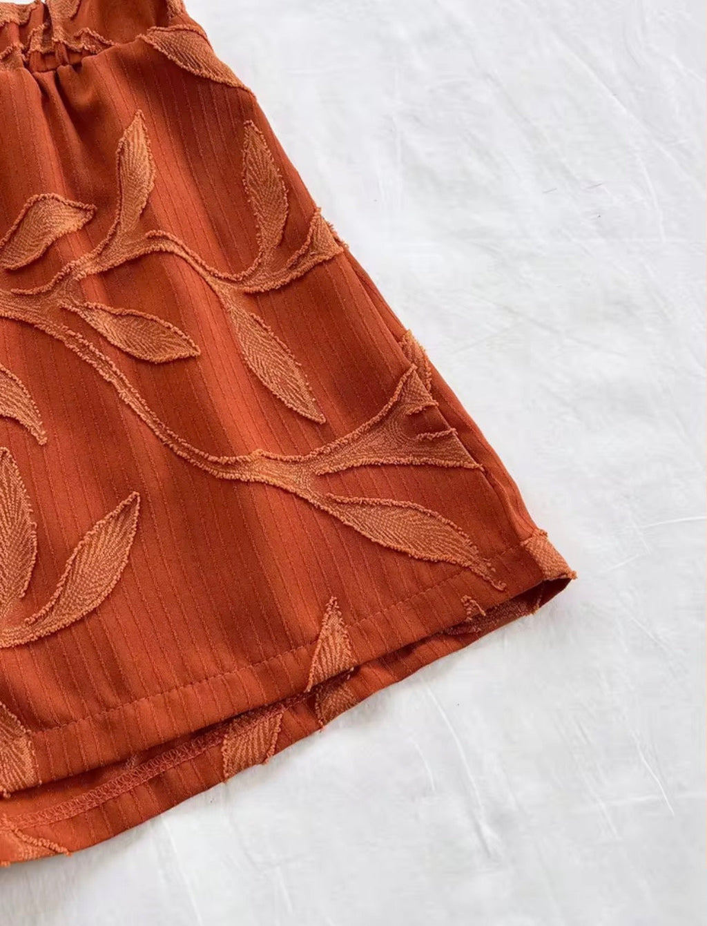 Women's Terracotta Co-Ord Set – Two Piece Matching Outfit