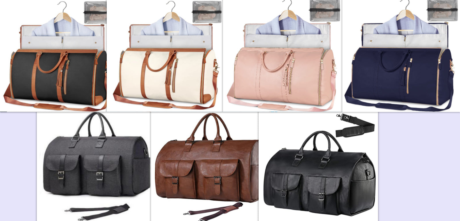 Large Waterproof Travel Duffle Bag for Women – Foldable Tote