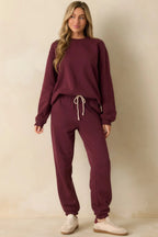 Women's Z Supply Merlot Red Stadium Jogger | 60% Cotton & 40% Polyester 1