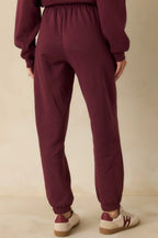 Women's Z Supply Merlot Red Stadium Jogger | 60% Cotton & 40% Polyester 5