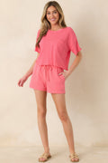 Women's Z Supply Paloma Pink Cotton Everyday Pocket Tee | 100% Cotton 0