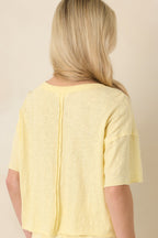 Women's Z Supply Sunnyside Yellow Cotton Everyday Pocket Tee | 100% Cotton 7