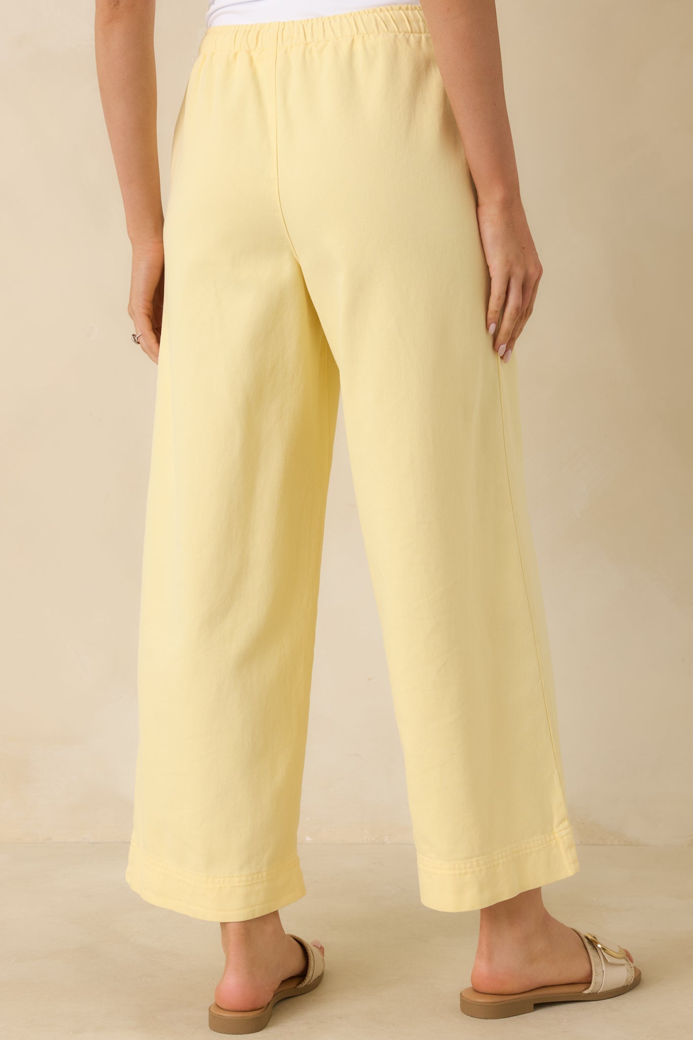 Women's Z Supply Sunnyside Yellow Daycation Pants | 52% Cotton & 48% Lyocell 4