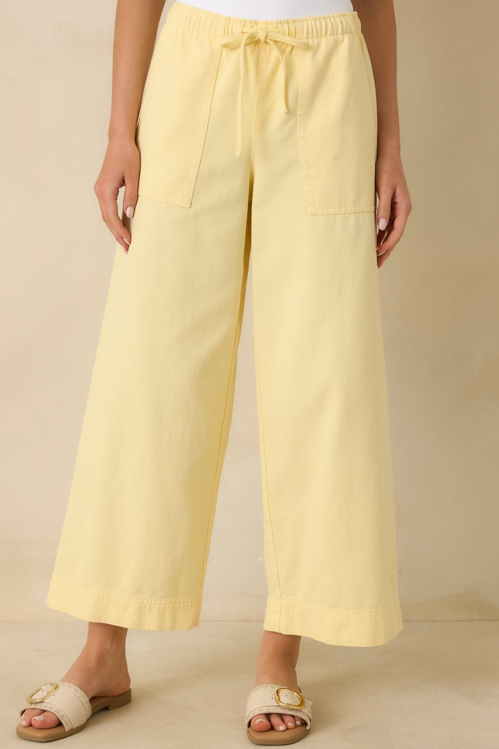 Women's Z Supply Sunnyside Yellow Daycation Pants | 52% Cotton & 48% Lyocell 6