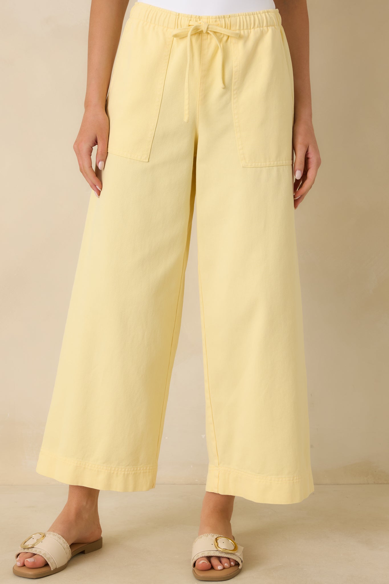 Women's Z Supply Sunnyside Yellow Daycation Pants | 52% Cotton & 48% Lyocell 6
