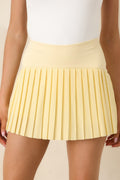 Women's Z Supply Sunnyside Yellow Playing Doubles Skirt | Skirt: 91% Polyester 0