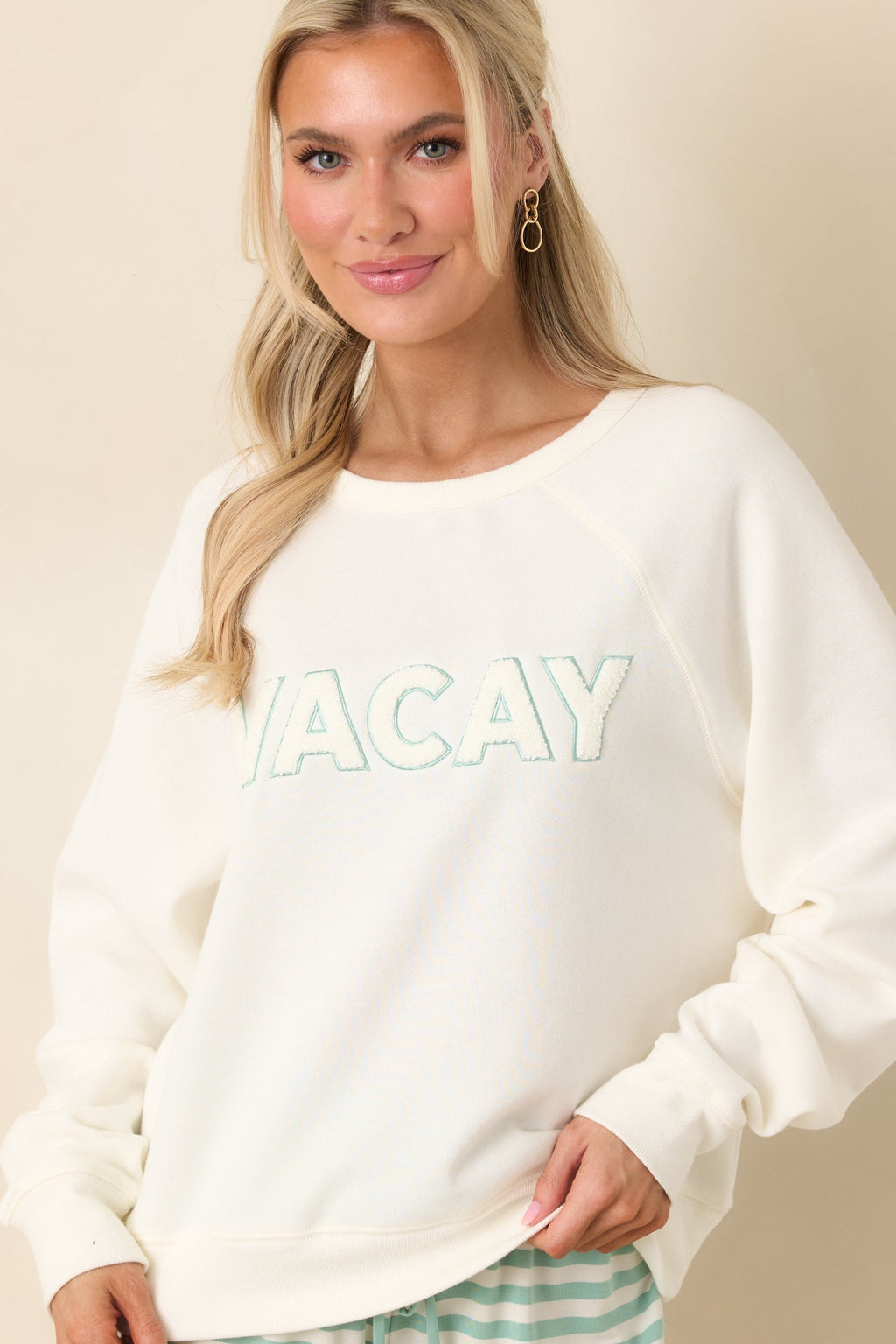 Women's Z Supply Vanilla Ice Vacay Sweatshirt | 60% Cotton & 40% Polyester 5