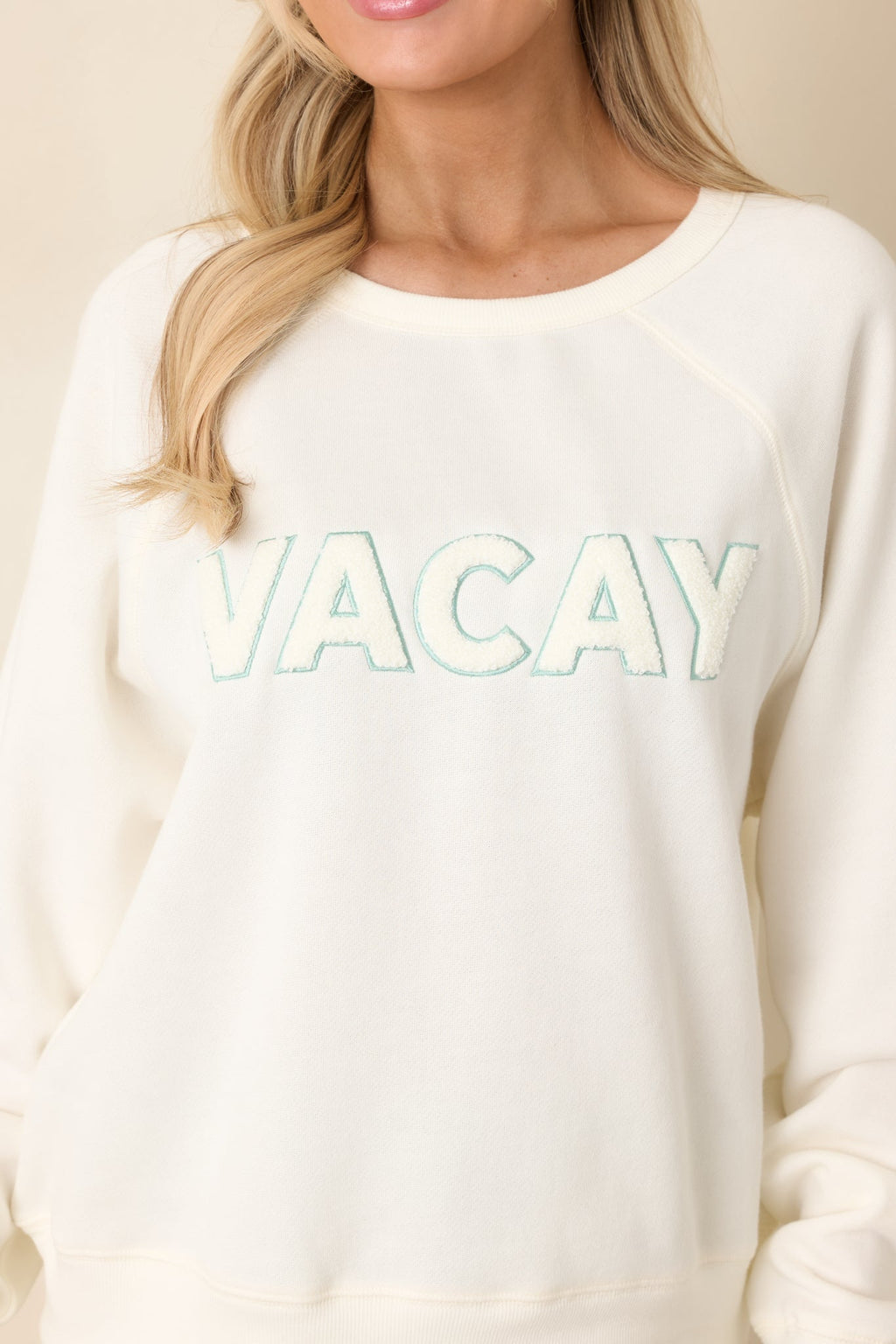 Women's Z Supply Vanilla Ice Vacay Sweatshirt | 60% Cotton & 40% Polyester 7