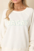 Women's Z Supply Vanilla Ice Vacay Sweatshirt | 60% Cotton & 40% Polyester 7