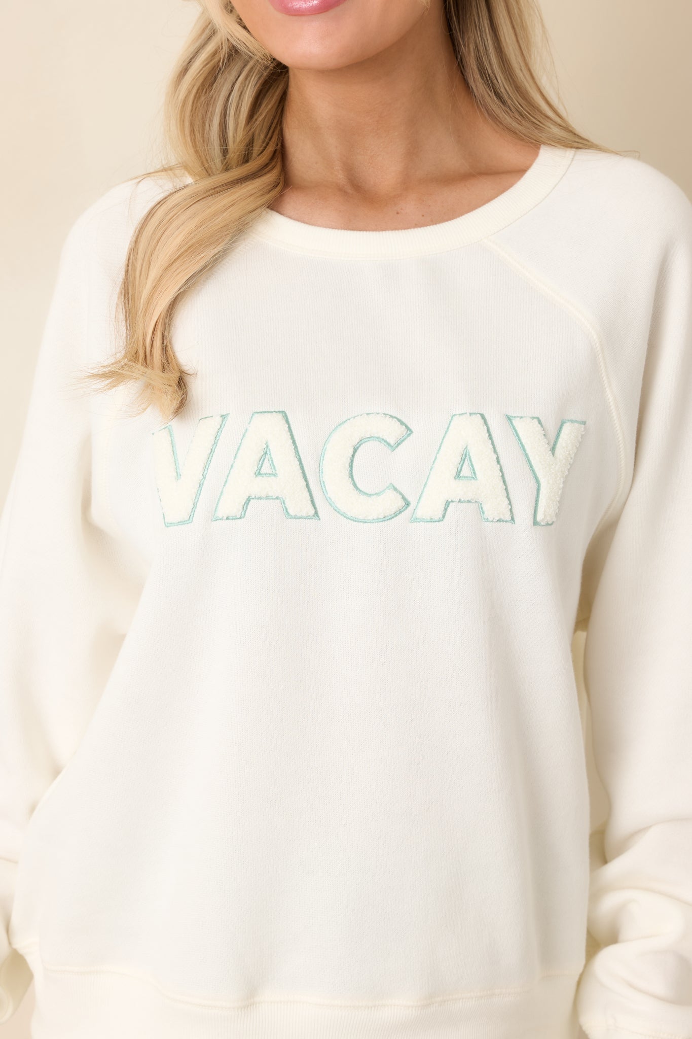 Women's Z Supply Vanilla Ice Vacay Sweatshirt | 60% Cotton & 40% Polyester 7