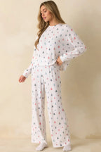 Women's Z Supply White Multi Dawn Tree Pajama Pants | 62% Polyester 1