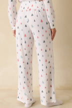 Women's Z Supply White Multi Dawn Tree Pajama Pants | 62% Polyester 3