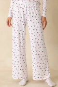 Women's Z Supply White Multi Luxe Holly Pointelle Pajama Pants | 95% Polyester & 5% Spandex 0