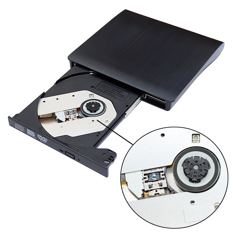 External CD/DVD Drive — USB 3.0 for Laptop