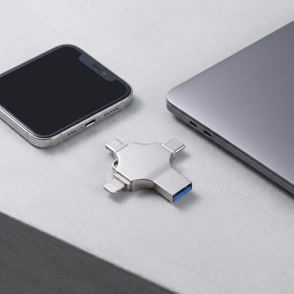 Multi-port data transfer cable