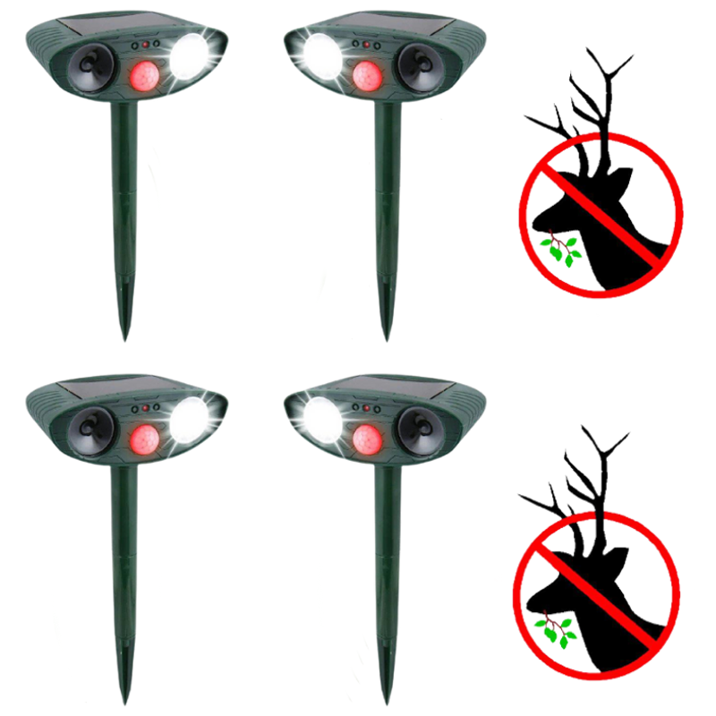 Ultrasonic deer deterrent