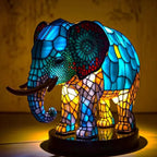 Artistic sculptural table lamp - Elephant design