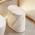 Marble-pattern trash can