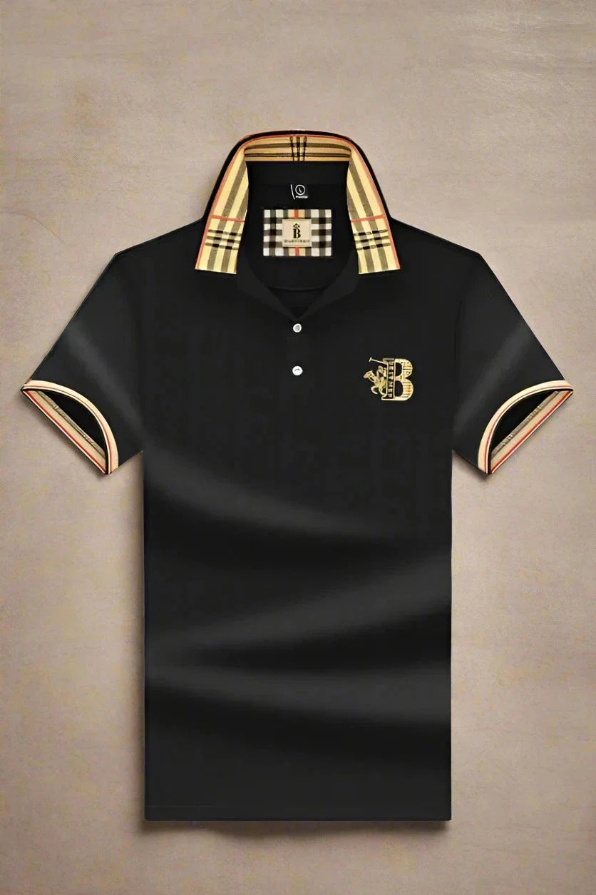 Men's polo shirt in black