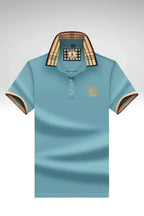 Men's polo shirt in light blue