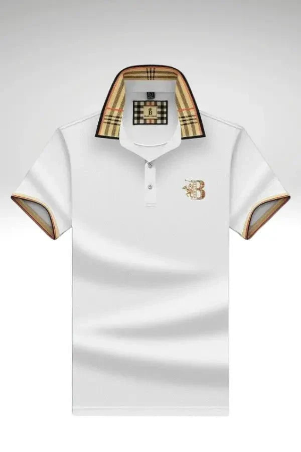 Men's polo shirt in white