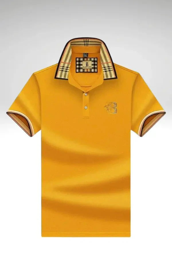 Men's polo shirt in yellow