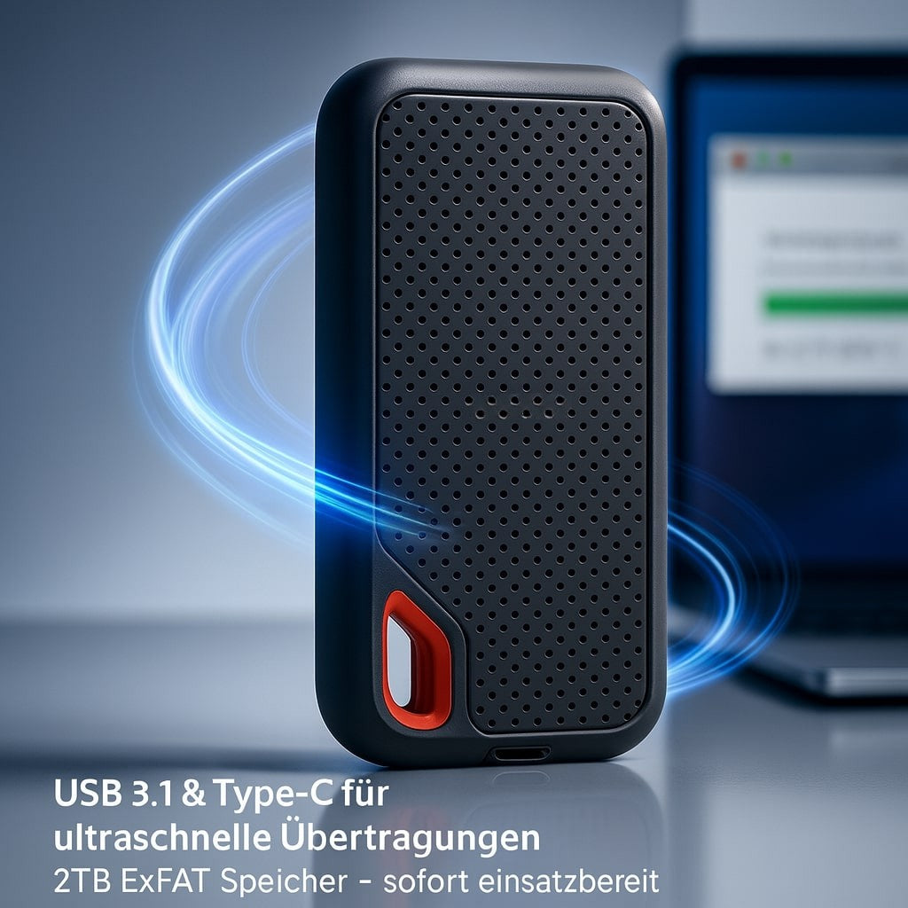 Portable 2TB external SSD